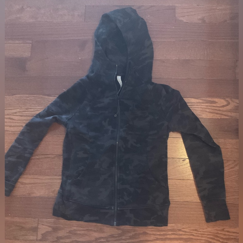 Lululemon Athletica Dark Camo Zip-Up